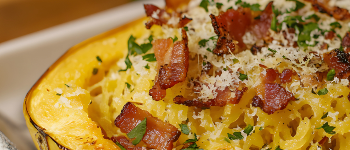 courge spaghetti carbonara